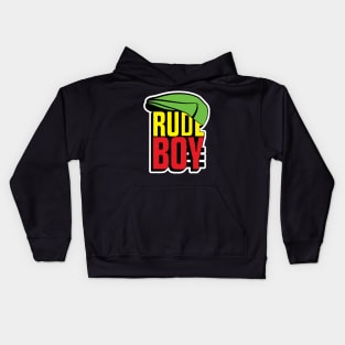 rude boy cap Kids Hoodie